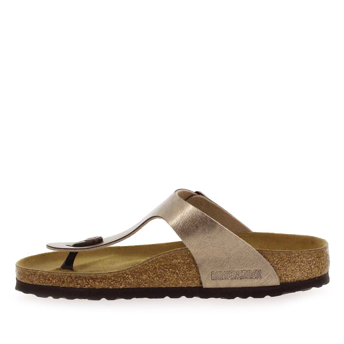 Birkenstock  GIZEH - taupe métallisé