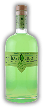 Basilico Basilikum-Zitronen-Liqueur 1,0 Liter Basilico Basilikum-Zitronen-Liqueur 1,0 Liter Ein außergewöhnlicher Likör nach einer ungewöhnlichen Rezeptur. 1	 Liter - Vol 20%