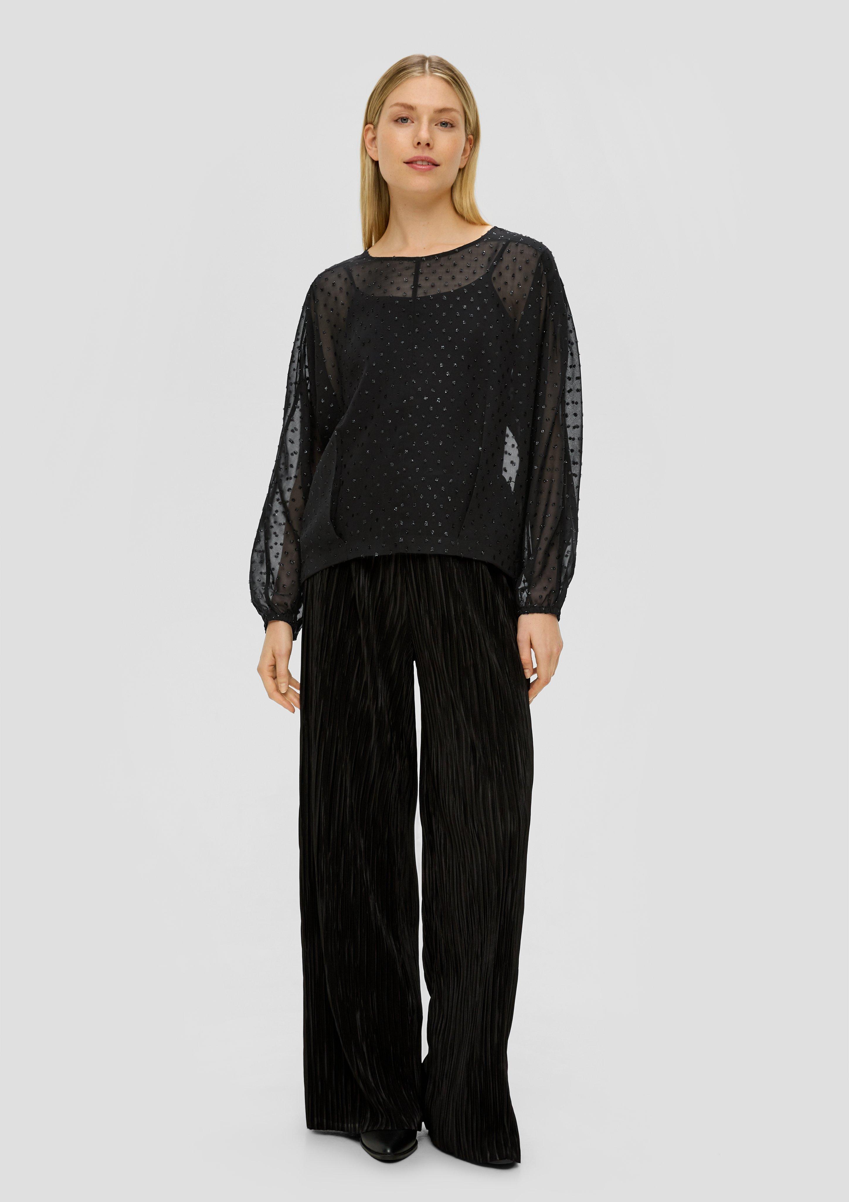 Chiffonbluse mit Fledermausärmeln  2139060-9999