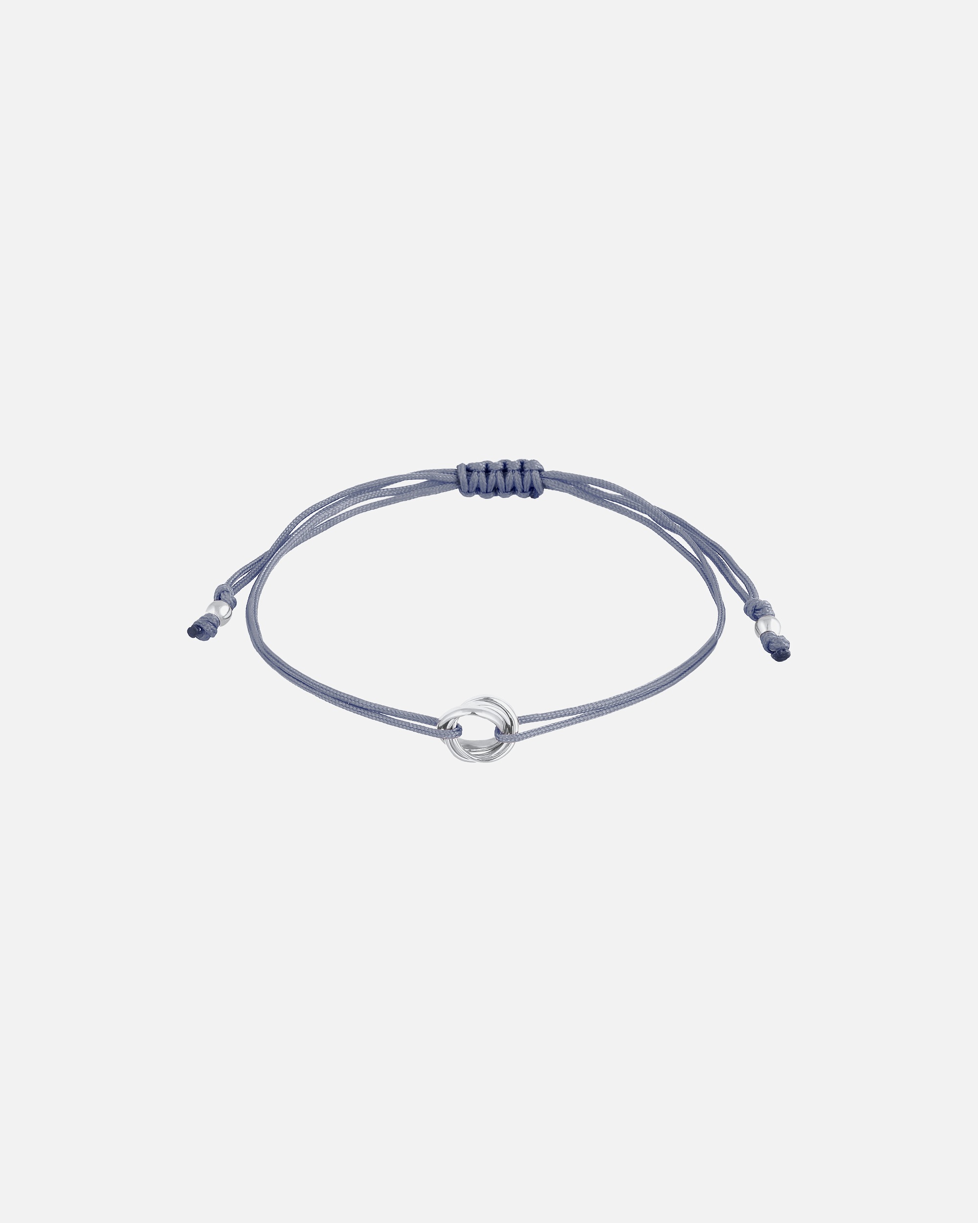 Elli Damenarmband mit ineinandergreifenden Kreisen und Textildesign aus 925er Sterlingsilber