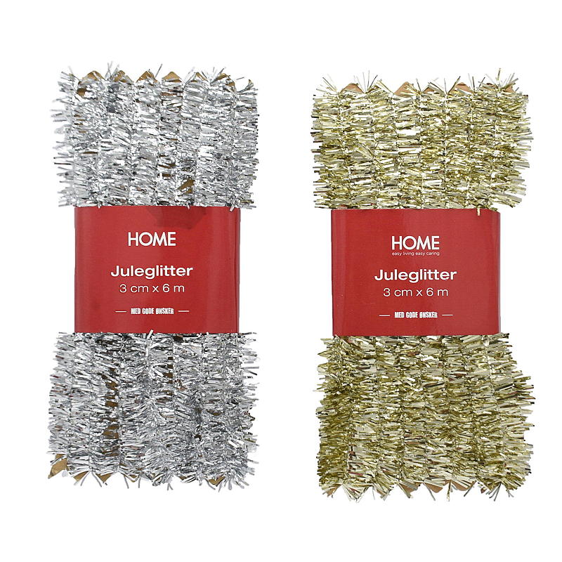 Juleglitter 3 cm x 6 m