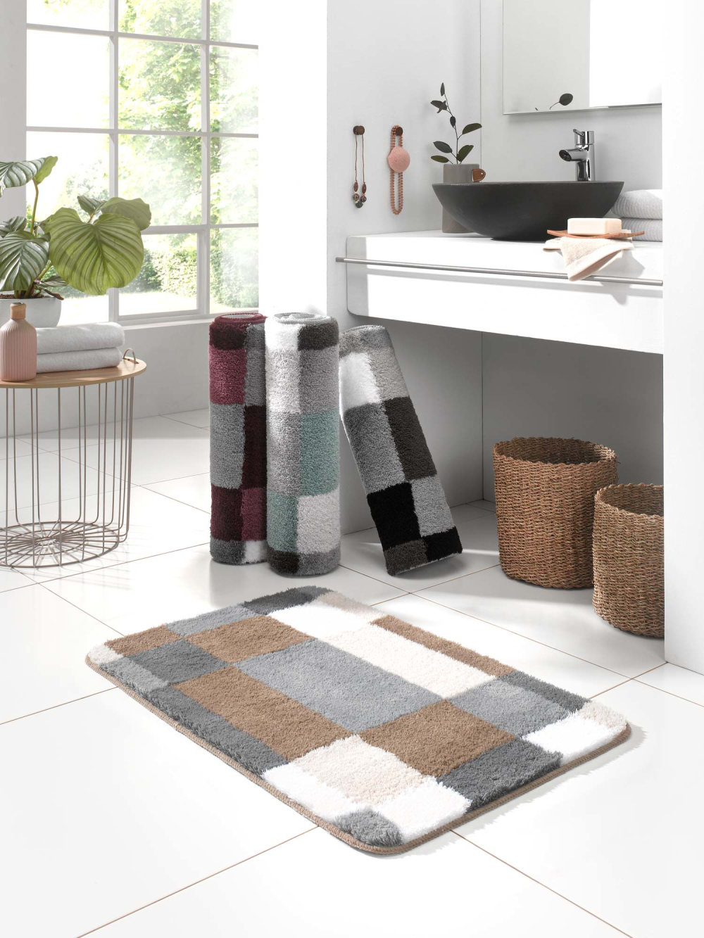 Badteppich Edge taupe
