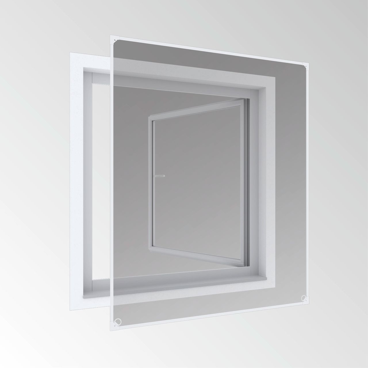 Powertec Magnetfenster 100x120cm weiß