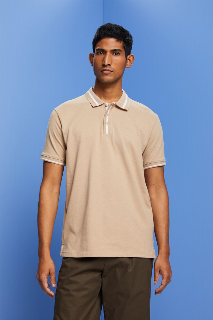 Polo-Shirt aus Jersey, Baumwollmix
