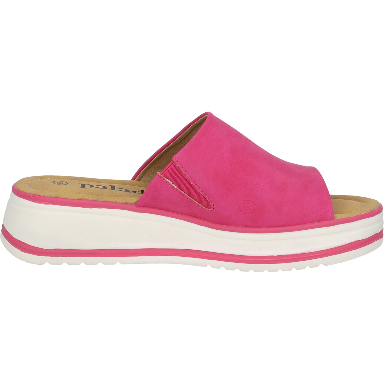 Palado Rhat, Plateau-Pantoletten, Damen, Pink