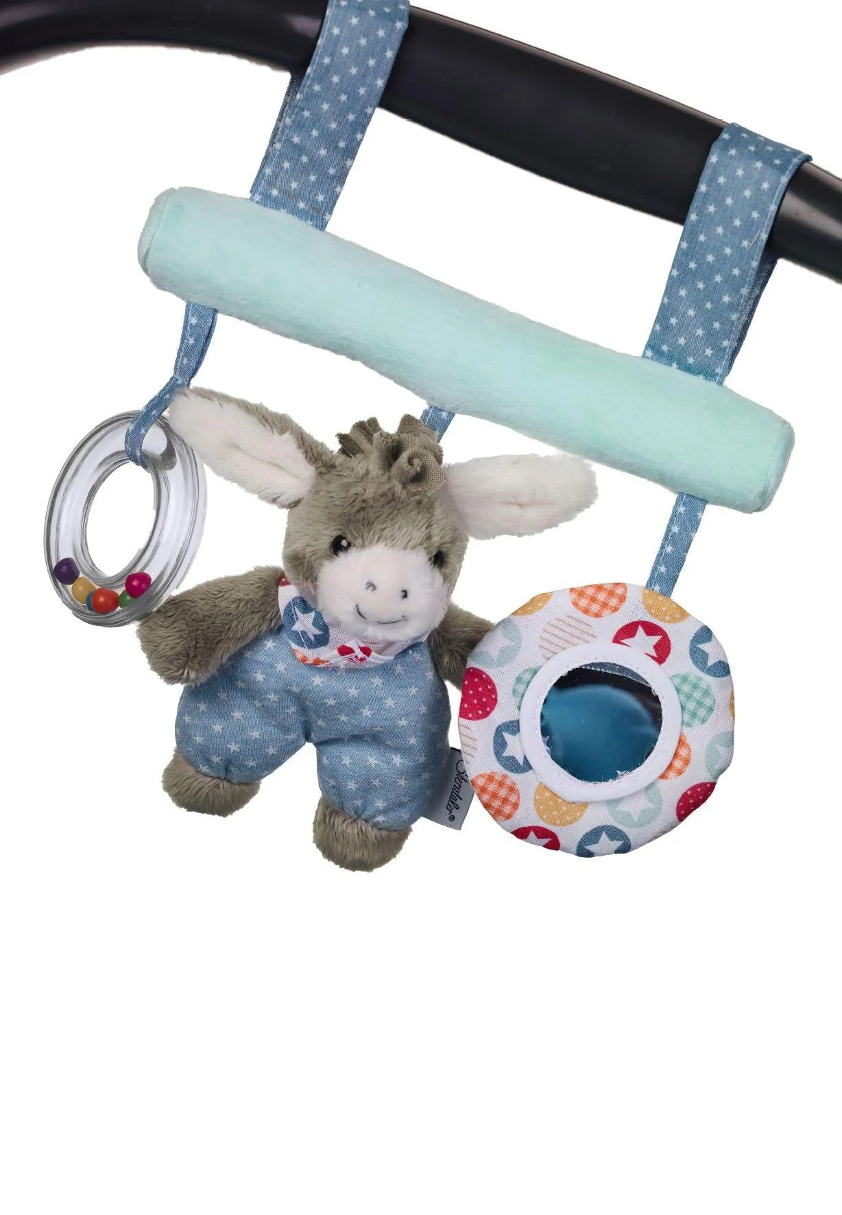 Spielzeug z. Aufhängen Esel Emmi in Blau, 26 cm