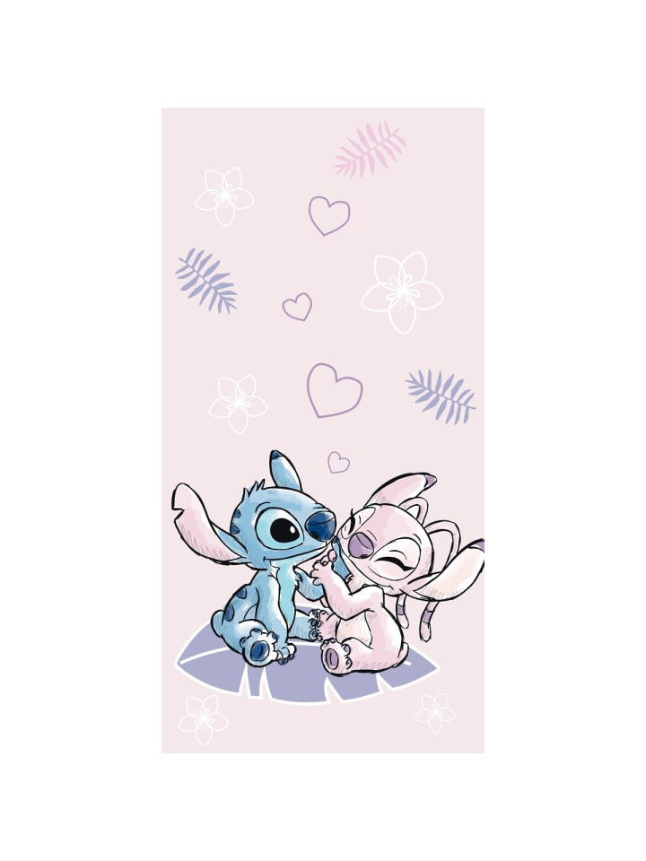 Lilo & Stitch Baumwolle Strandtuch Frottee Badetuch mit Premium Druck, 70x140 cm in Mehrfarbig günstig kaufen 70 x 140 cm