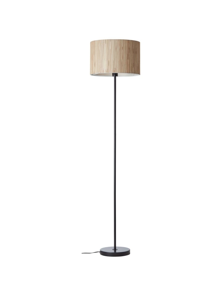Brilliant Standleuchte Wimea ⌀ 38 cm in schwarz/natur günstig kaufen onesize