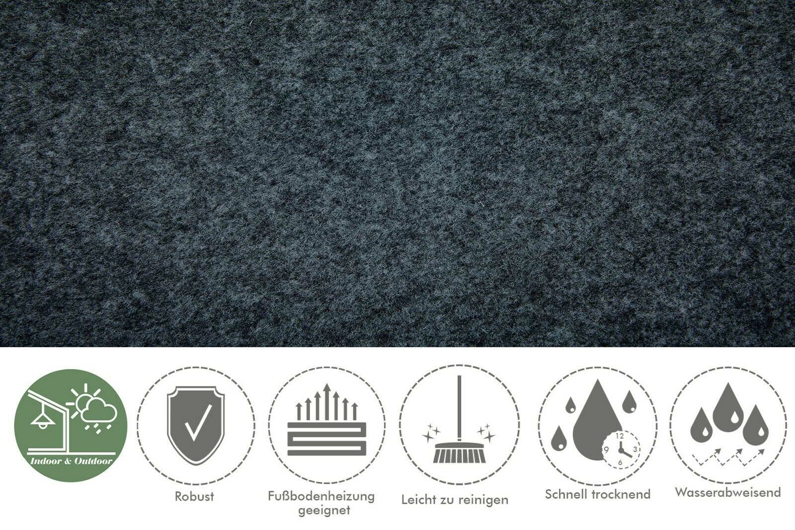 Kunstrasen Meterware 400 cm breit, misento, rechteckig, Höhe: 4 mm, pflegeleicht, strapazierfähig, zuschneidbar, mit Noppen zur Drainage