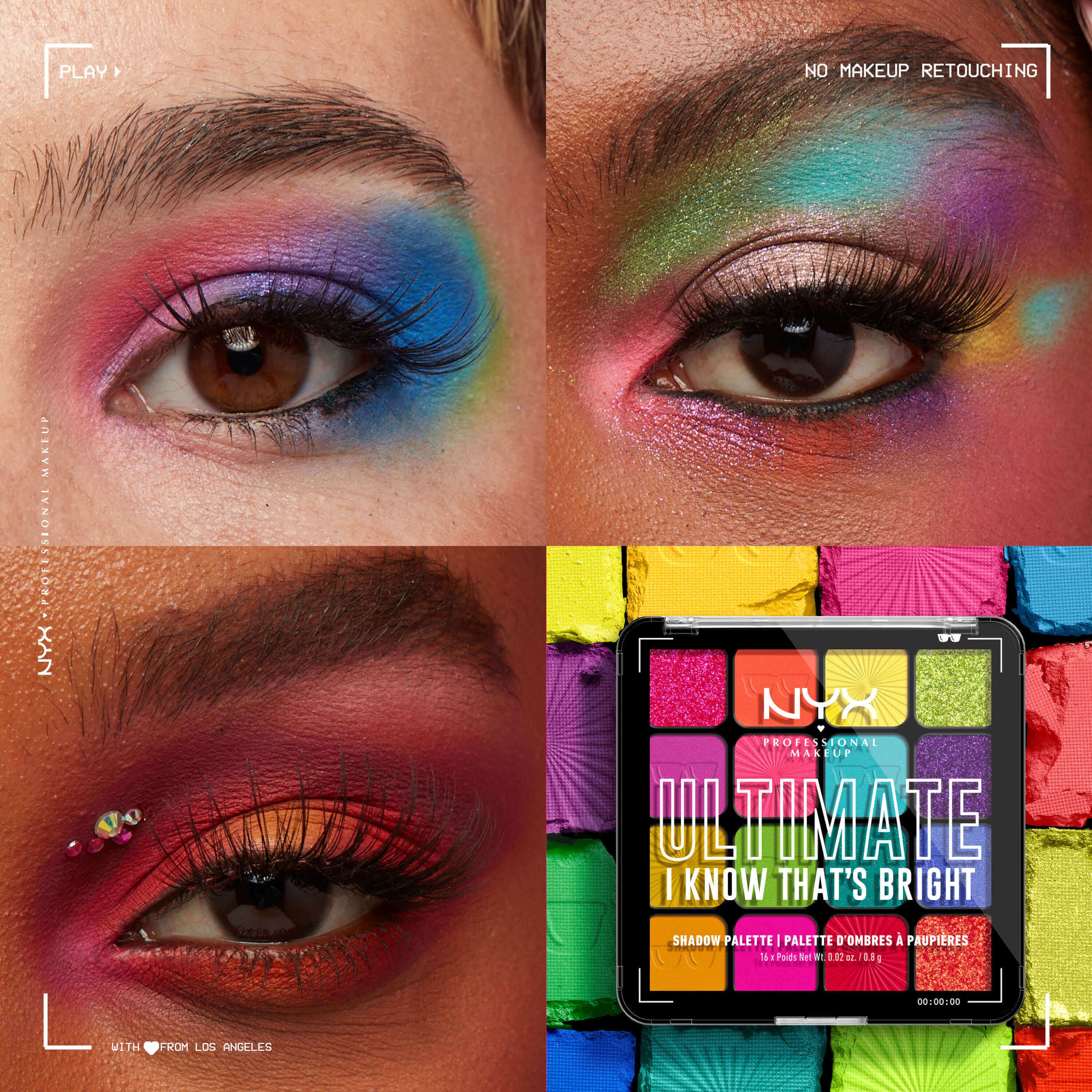 Παλέτα σκιών Eyes Ultimate - I Know That's Bright - Παλέτα ματιών