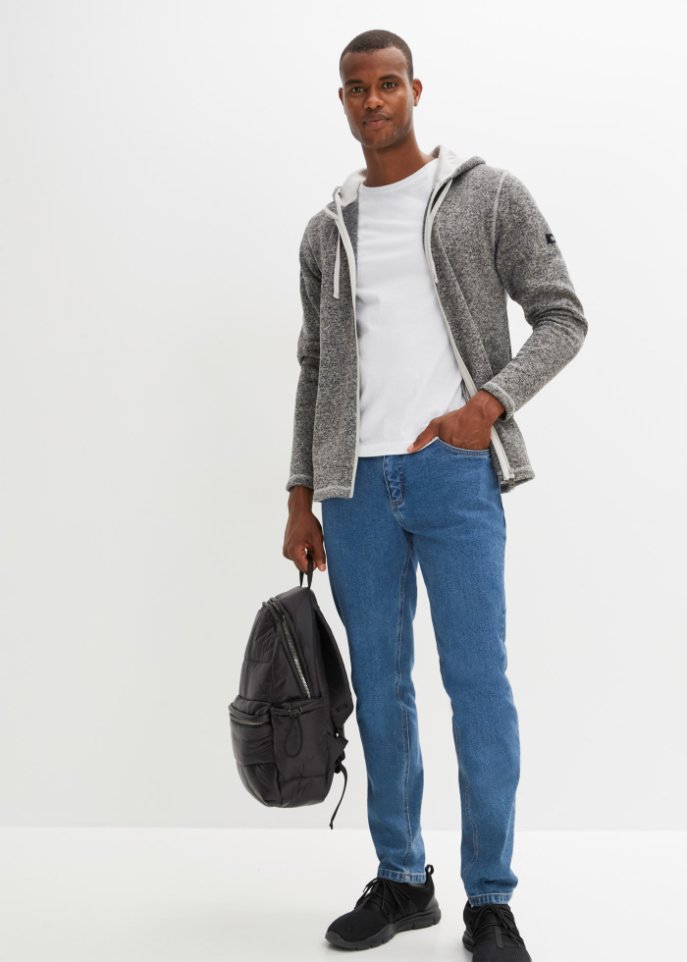 Strickfleece-Jacke