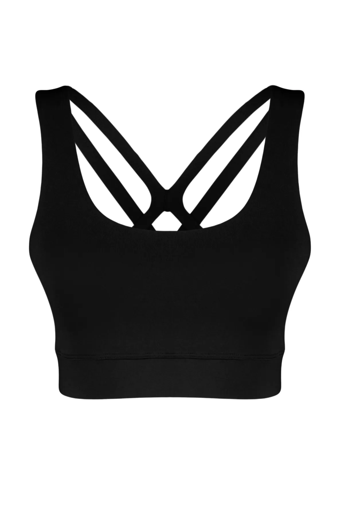 Trendyol Collection  Schwarzer Sport-BH mit Trägern und Styling-Funktion THMSS24SS00018