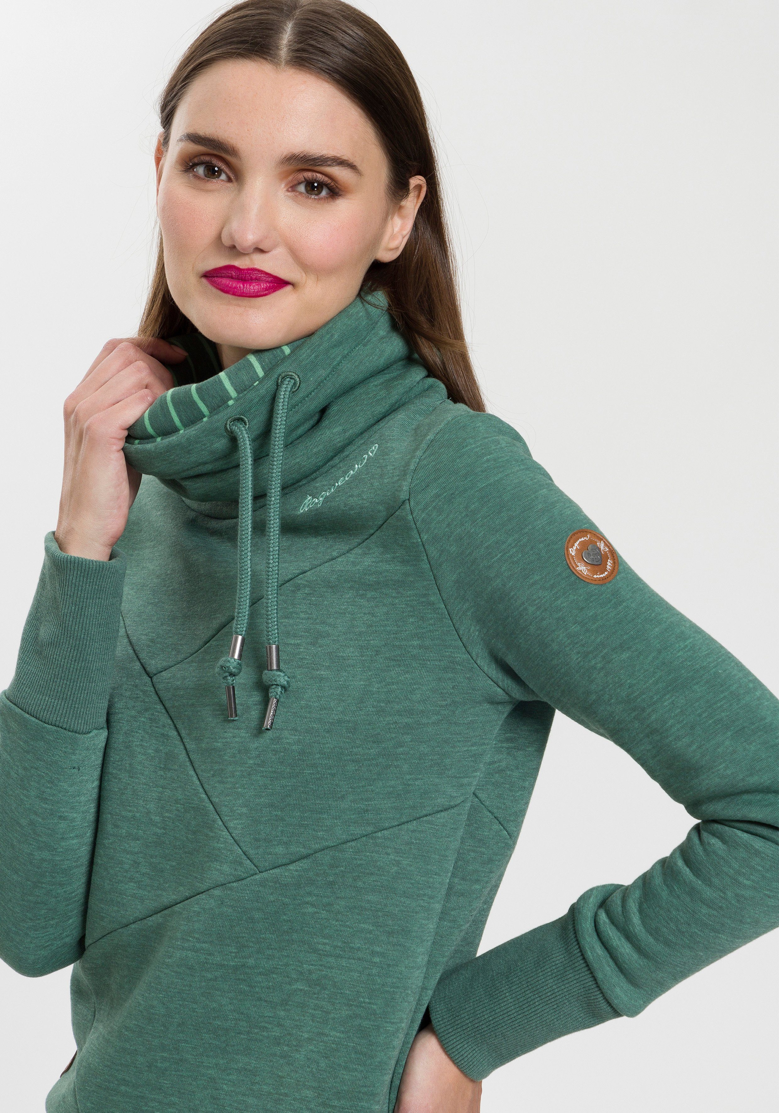 Ragwear Sweater VIOLLA mit hohem Stehkragen