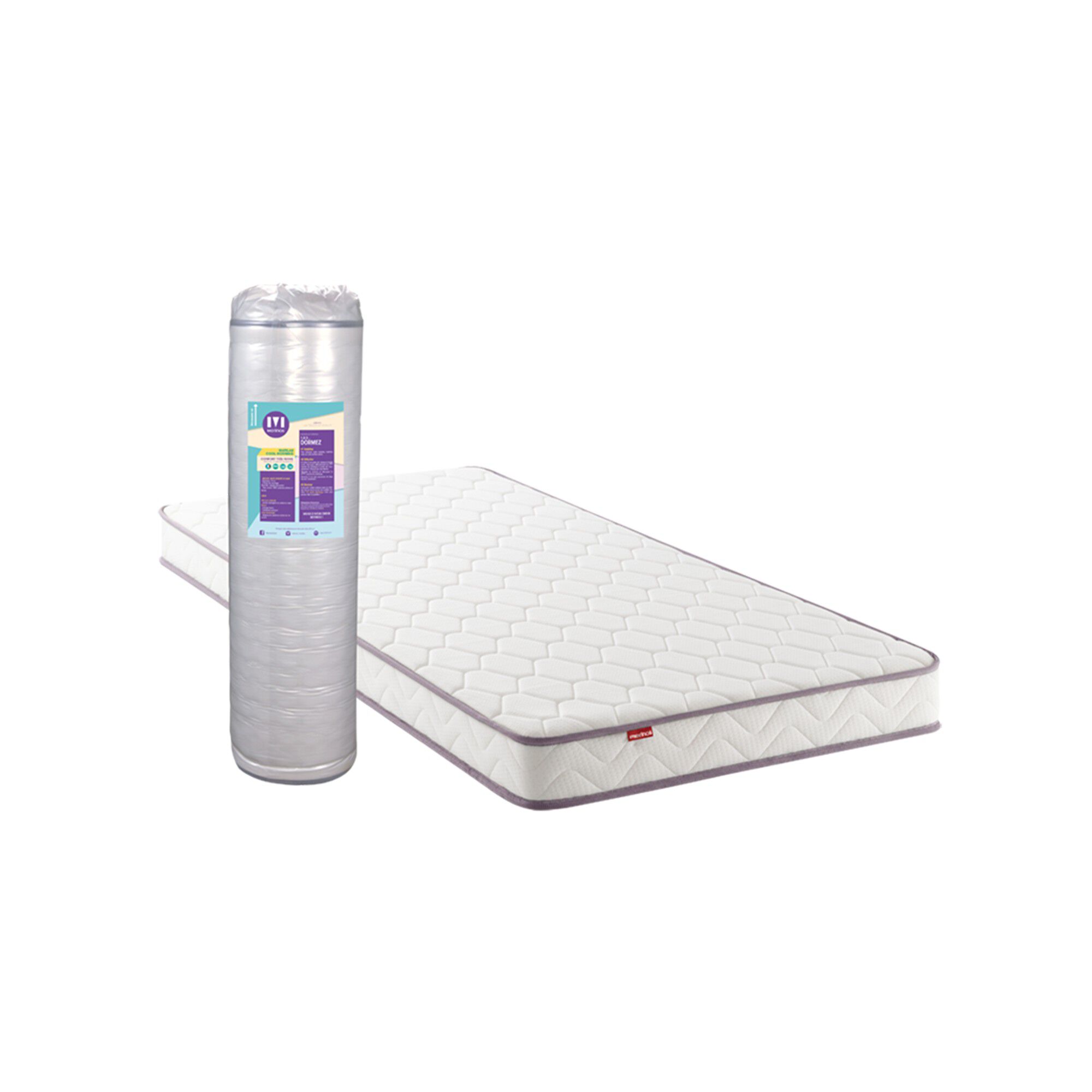 Matelas mousse Mérinos 19 cm confort très ferme