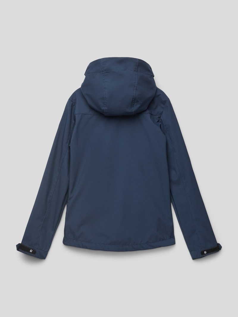 Jacke mit Reißverschlusstaschen Modell 'KOS' in marineblau