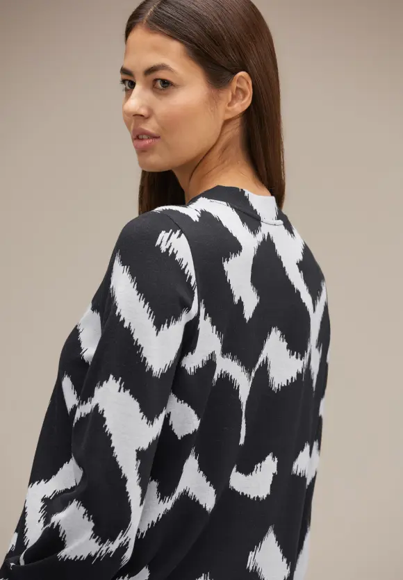 Street One Shirt mit Jaquard Muster