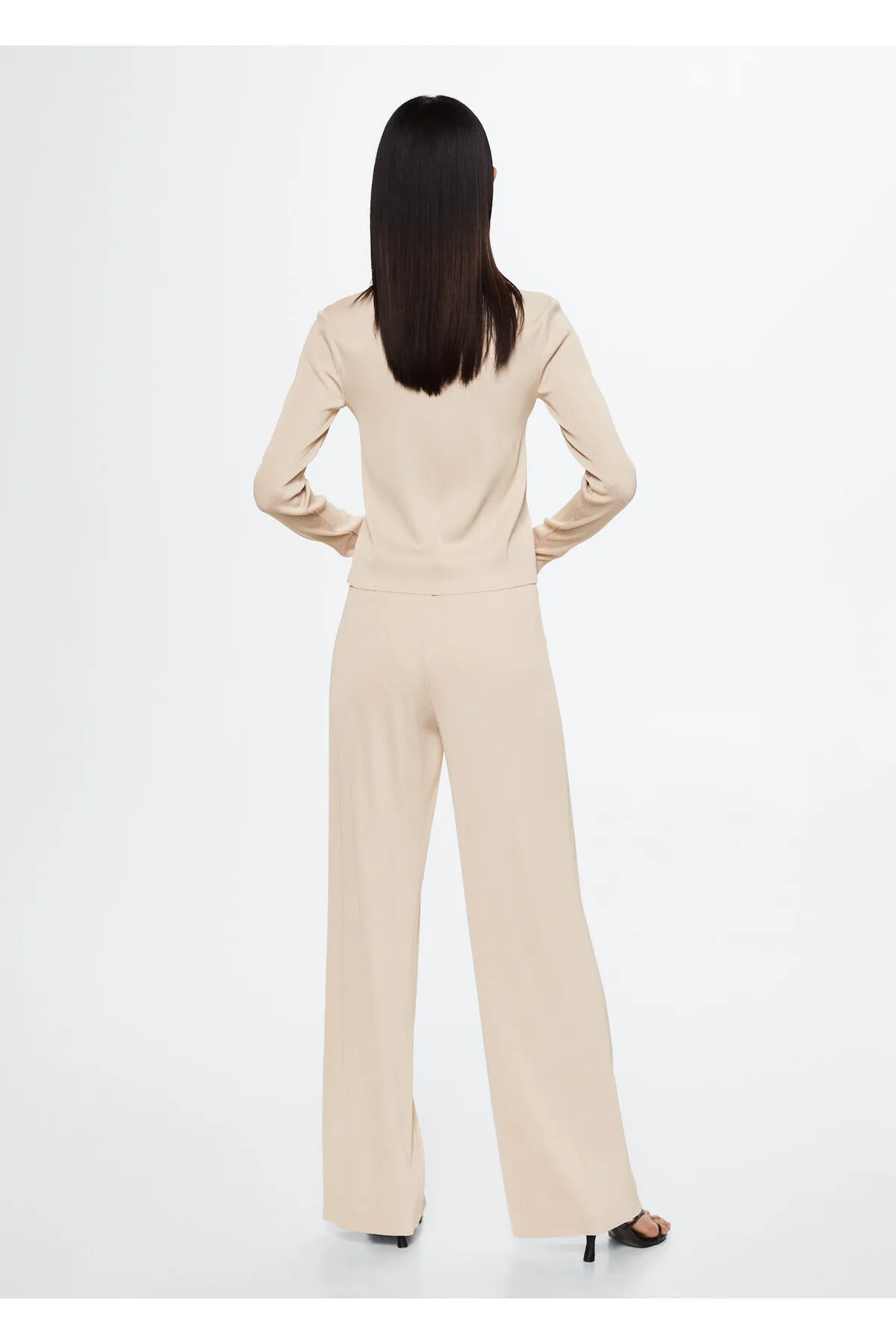 MANGO  Beige Damenhose 37043840