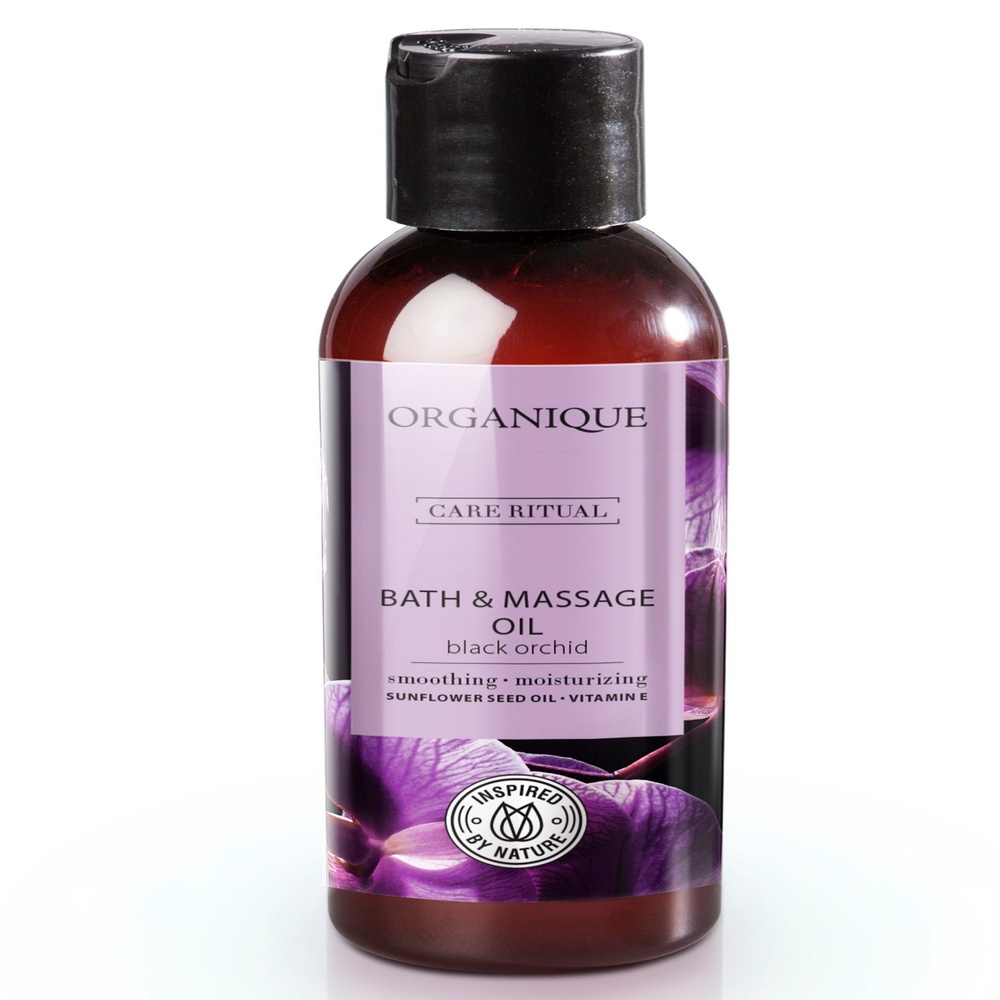 organique cosmetics Huile de bain et de massage à l’orchidée noire Huile de bain et de massage