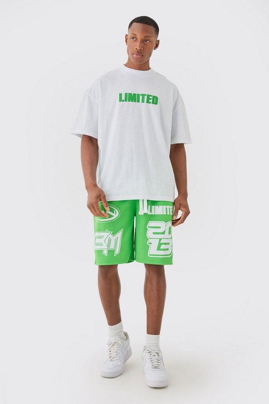 Oversize Limited T-Shirt & Mesh-Shorts