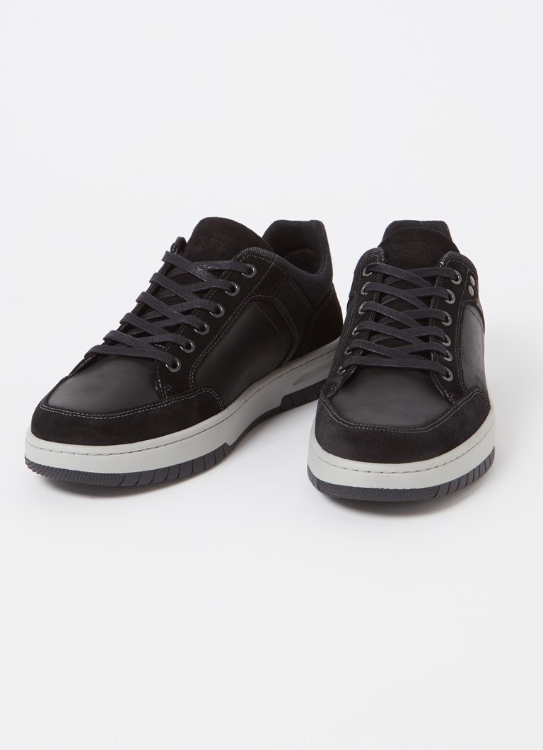 Sneakers Dune London in pelle Teffla con dettagli in camoscio