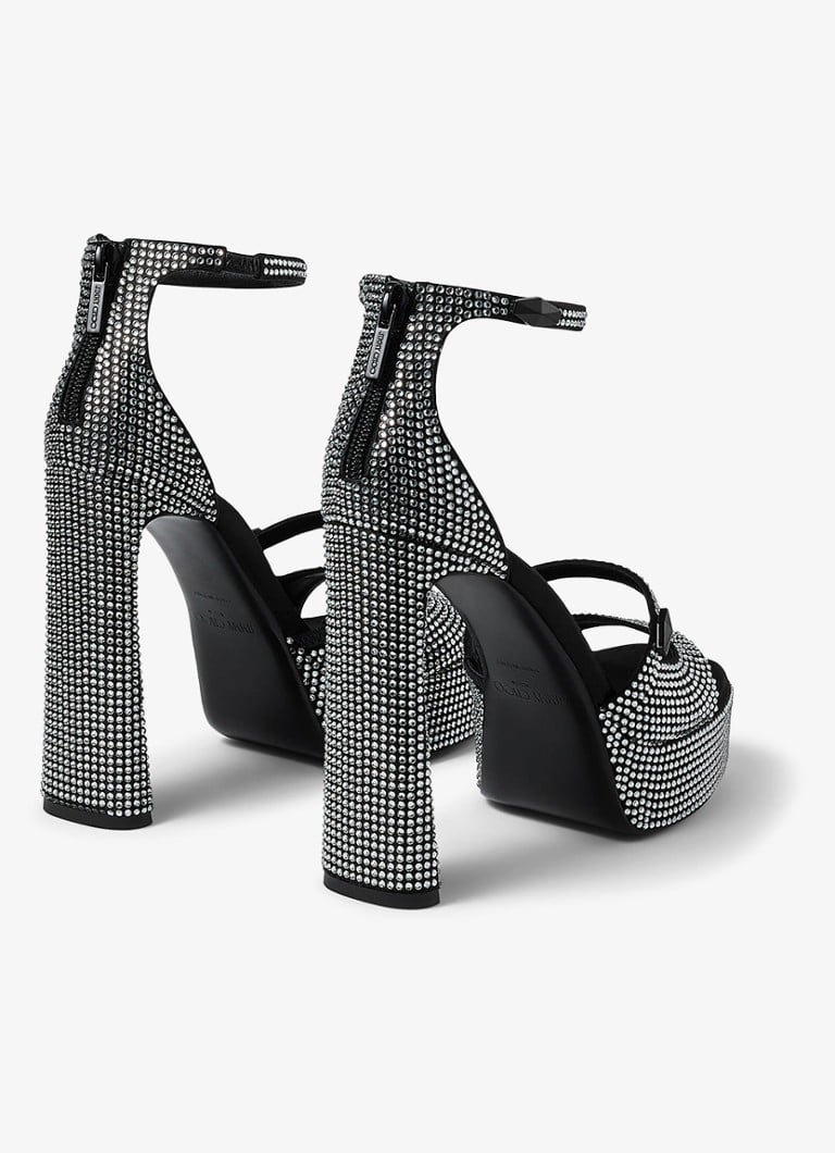 Jimmy Choo Claressa/PF 125 -sandaalit strassikivillä