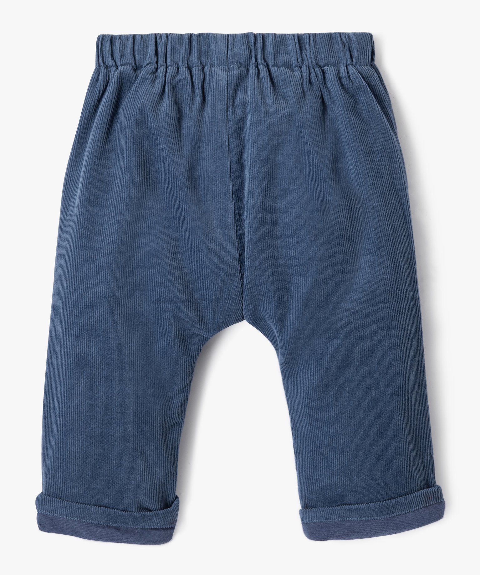 Pantalon ample en velours bébé - LuluCastagnette bleu | GEMO