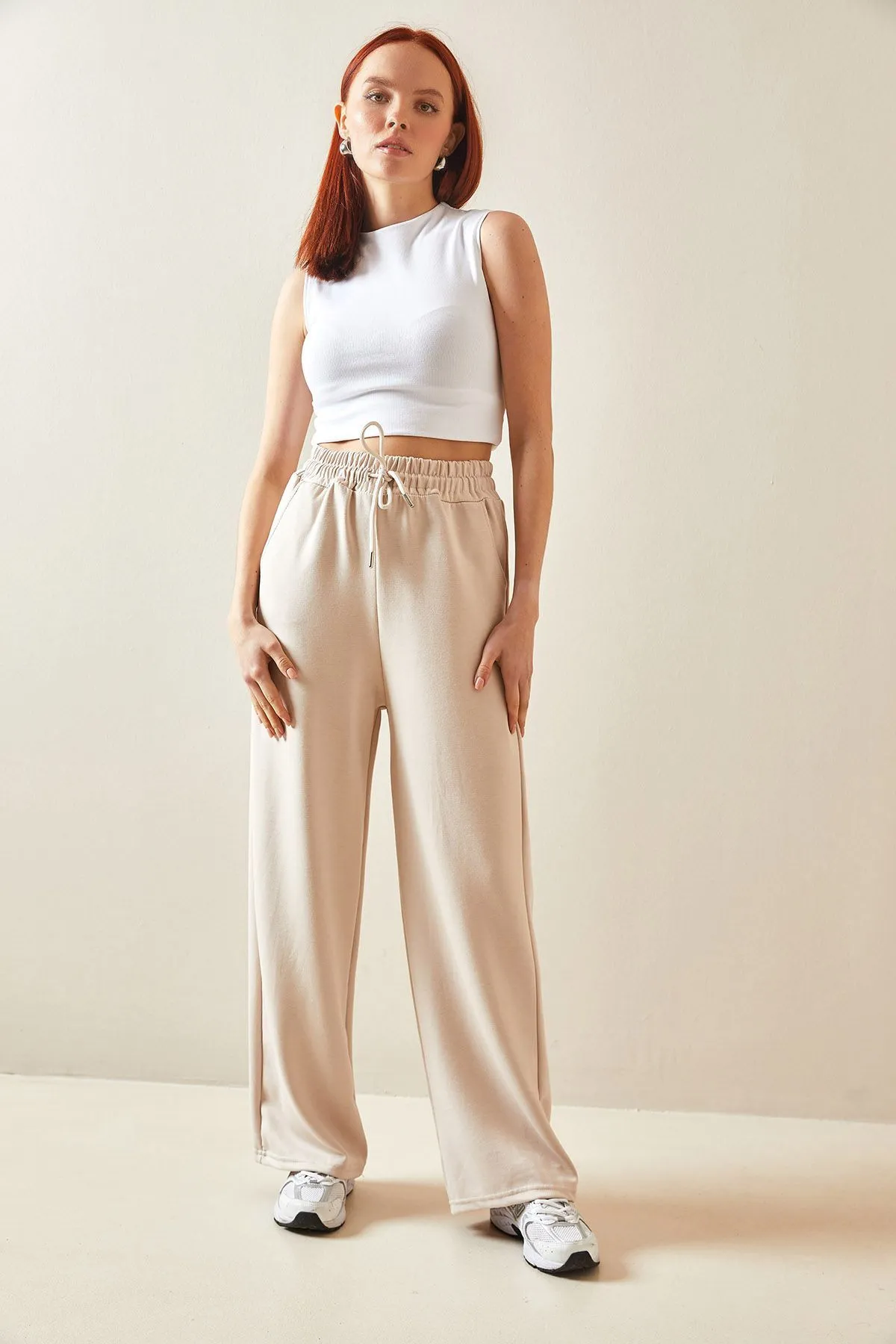 XHAN  Jogginghose - Beige - Slim