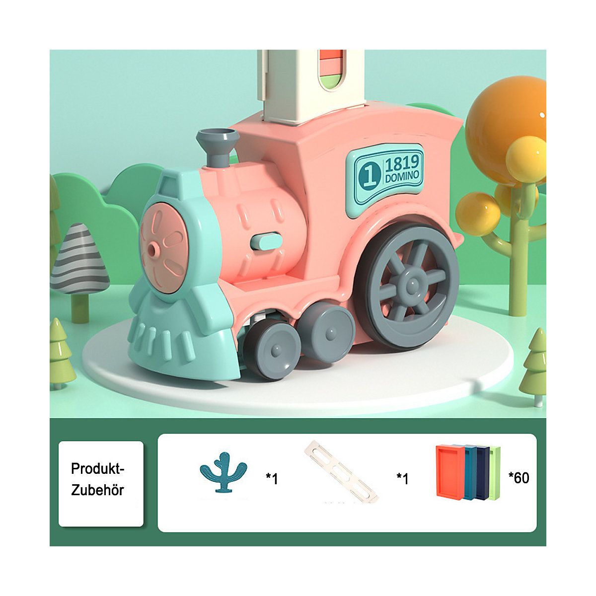 Eisenbahnspielzeug für Kinder Dominosteine Auto-Drop-Zug Spielzeug