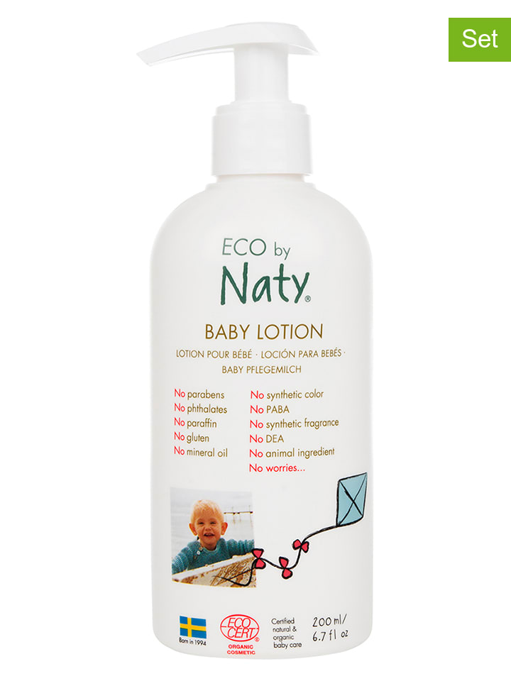 Naty 2er-Set: Baby-Pflegemilch, 2x 200 ml günstig kaufen onesize