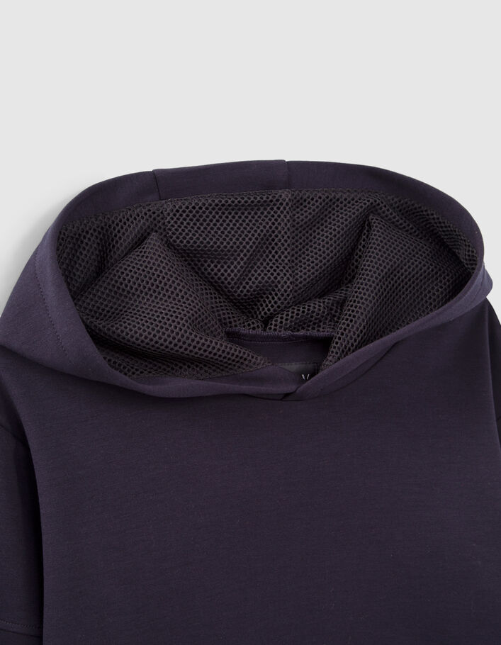 Sweat marine détails mesh garçon