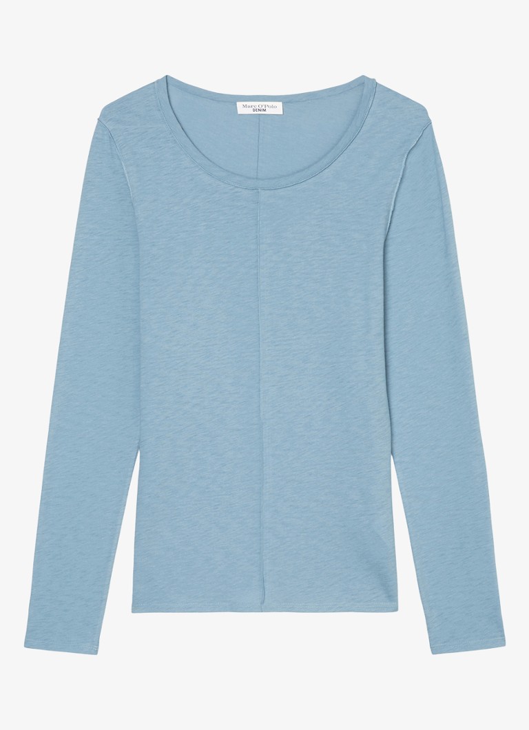 Marc O'Polo Jersey Denim Longsleeve with a melange design