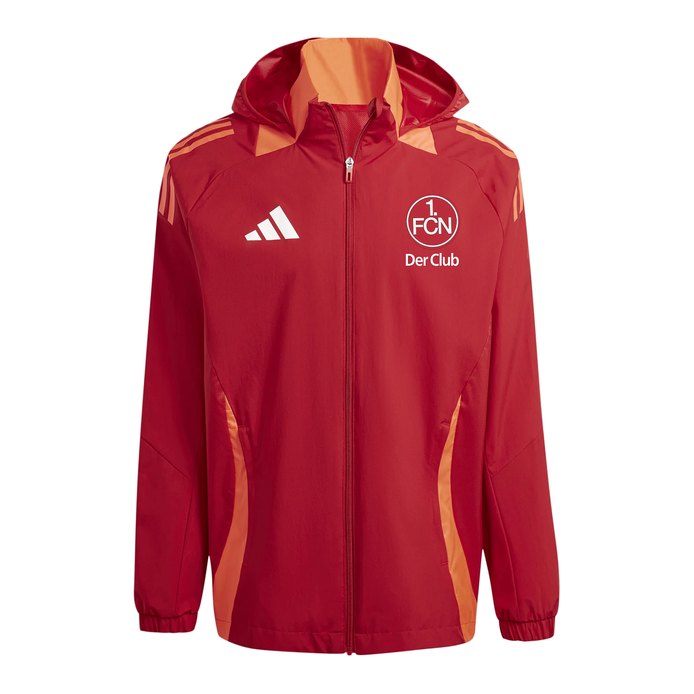 adidas 1.FC Nürnberg Allwetterjacke Rot
