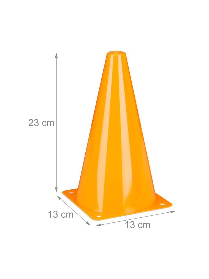 relaxdays 32 x Pylonen in Orange - (H)23 cm günstig kaufen onesize