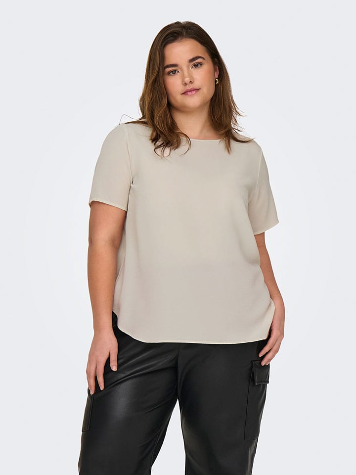 ONLY Carmakoma Bluse in Creme günstig kaufen