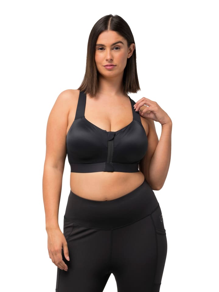 Ulla Popken Sport BH in schwarz günstig kaufen