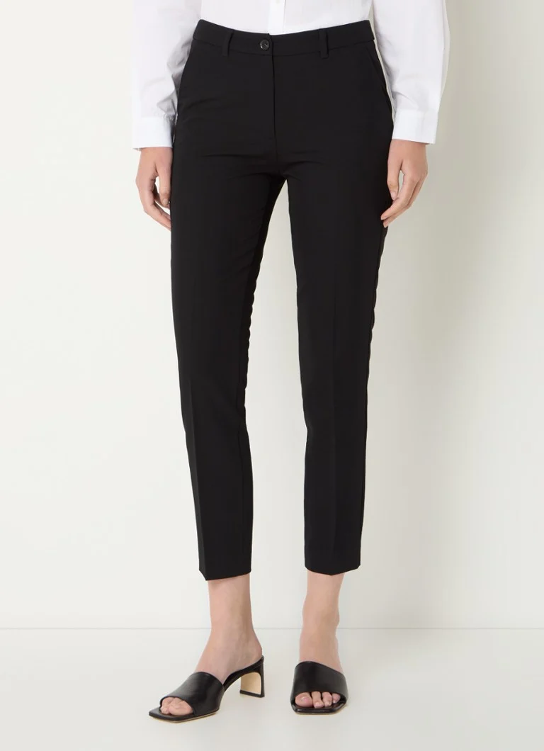 Παντελόνι Benetton chino crop με μέση και πλαϊνές τσέπες