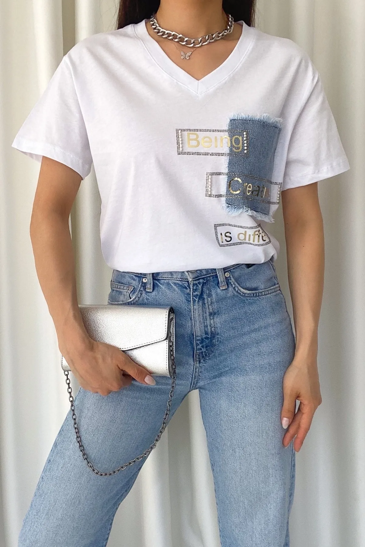 FEMELLE  T-Shirt - Weiß - Regular Fit