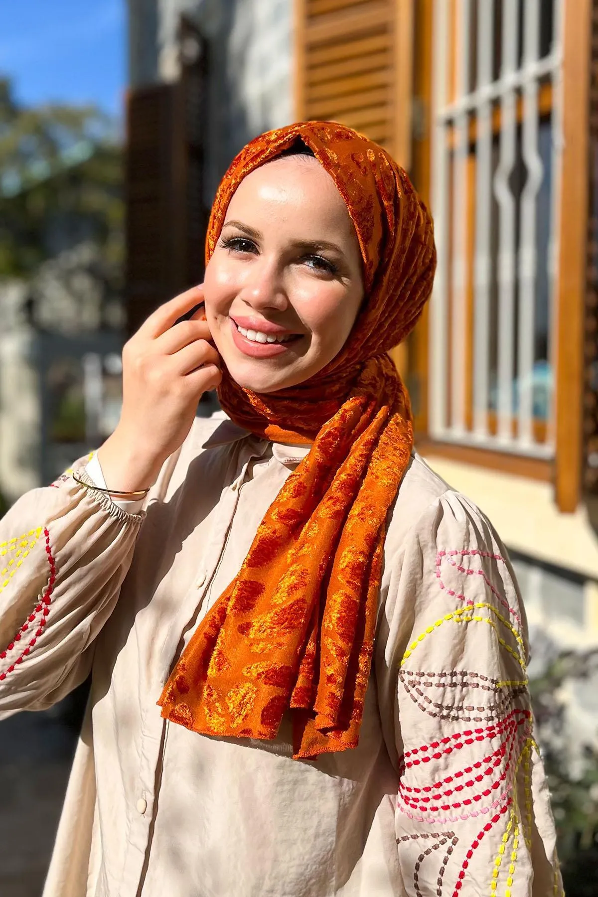 Armine  Trend Strickschal 4 - Ats4or-11 - Orange