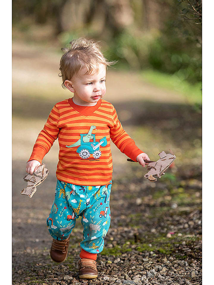 Frugi Frugi Longsleeve Dino Orange günstig kaufen 104/110