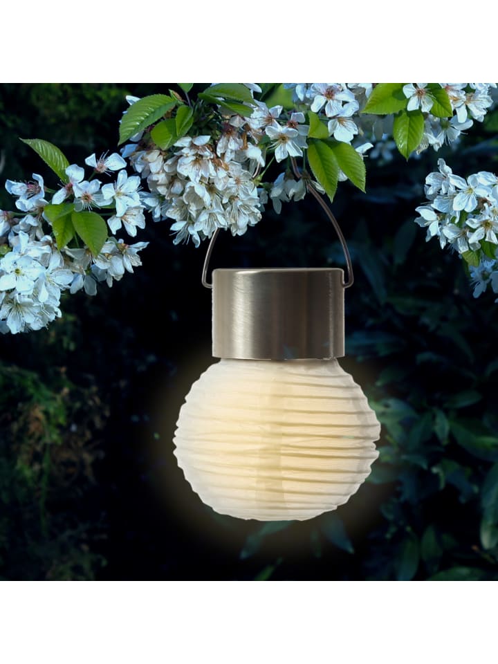 MARELIDA 4x LED Solar Mini Lampion Gartenlampion D: 7cm in weiß günstig kaufen onesize