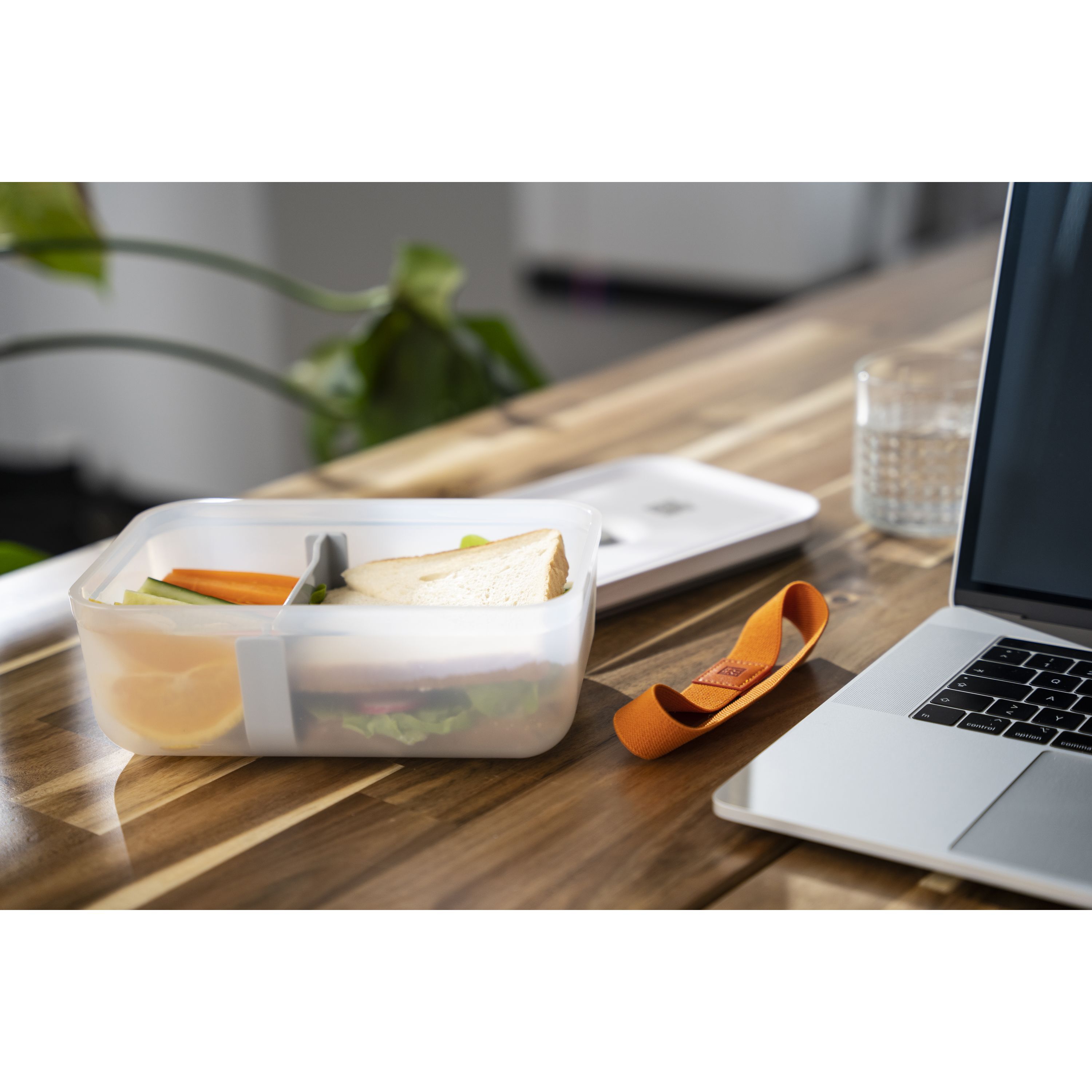 Vakuum Lunchbox L, Kunststoff, Semitransparent-Grau