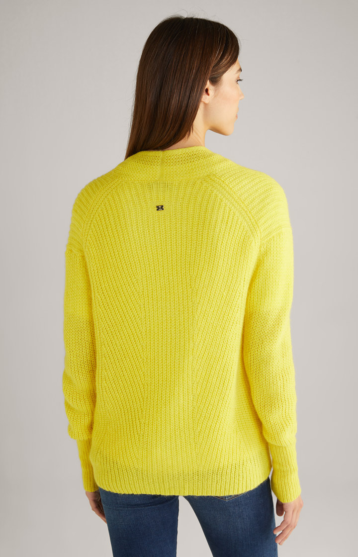 Strickjacke in Gelb