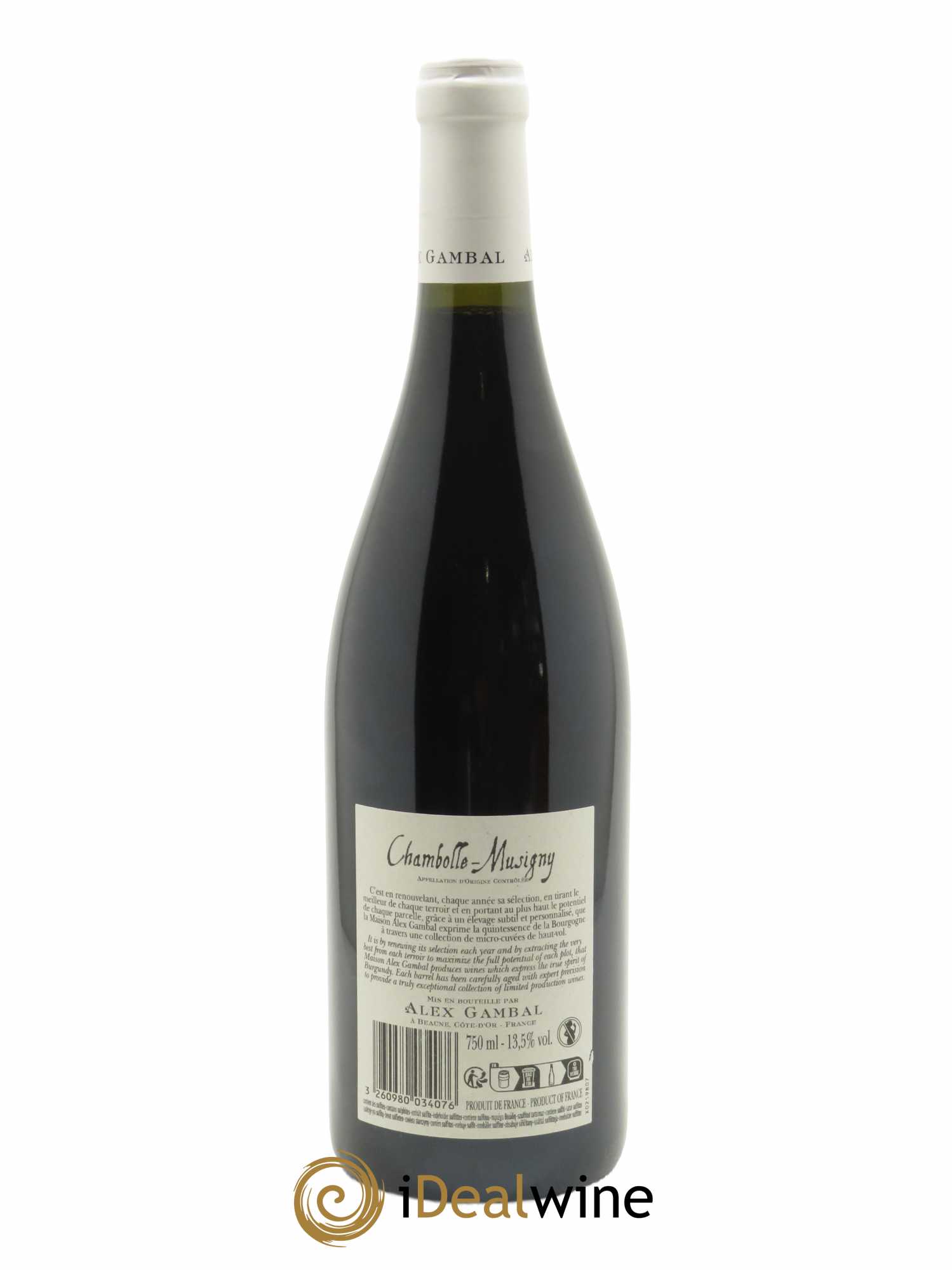 Chambolle-Musigny Alex Gambal (Domaine)  2018 - Lot de 1 Bouteille