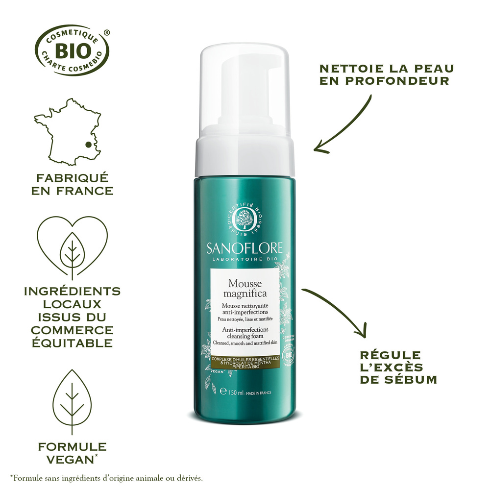Sanoflore Magnifica Mousse nettoyante purifiante