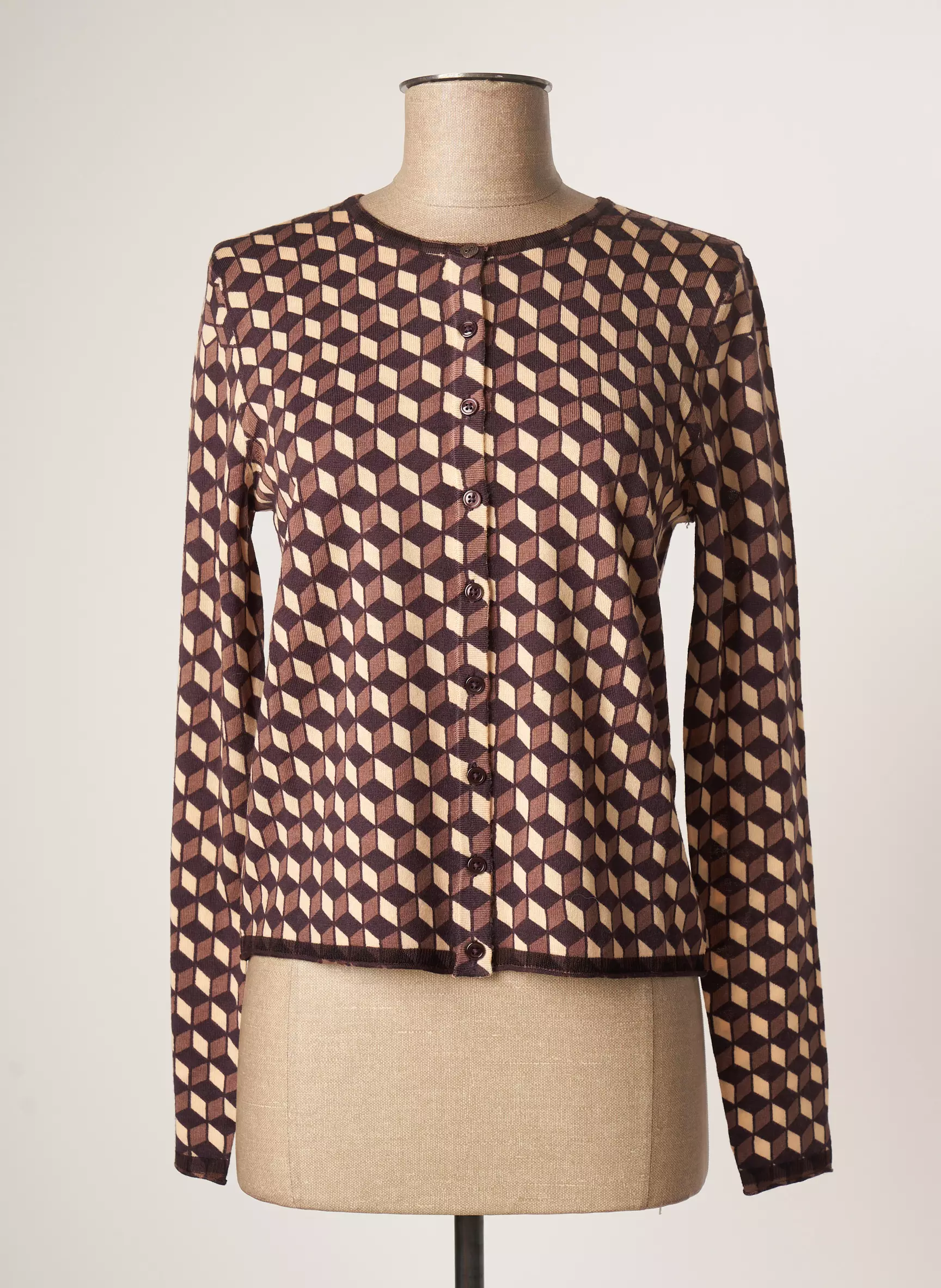 Maliparmi Cardigans Femme couleur marron