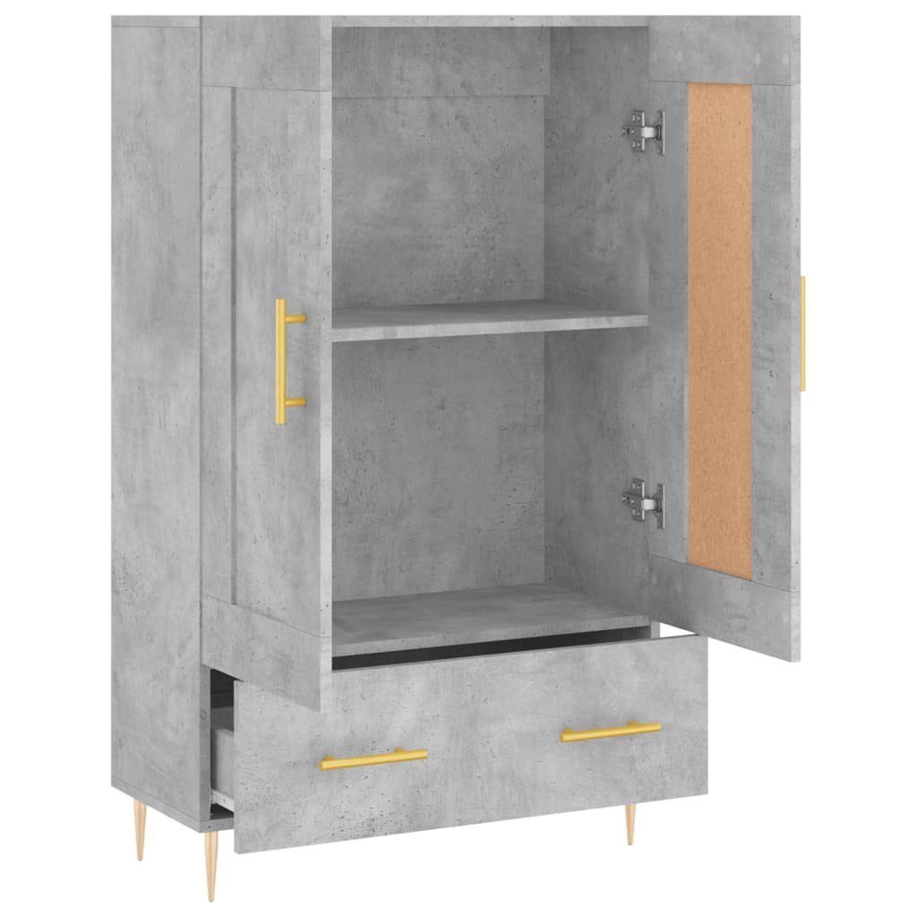 vidaXL Sideboard Highboard Betongrau 69,5x31x115 cm Holzwerkstoff (1 St)