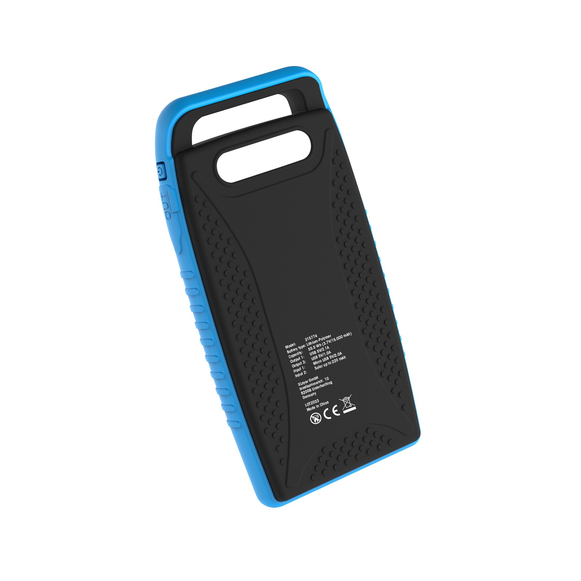 XLayer PLUS Solar 15.000 mAh Powerbank