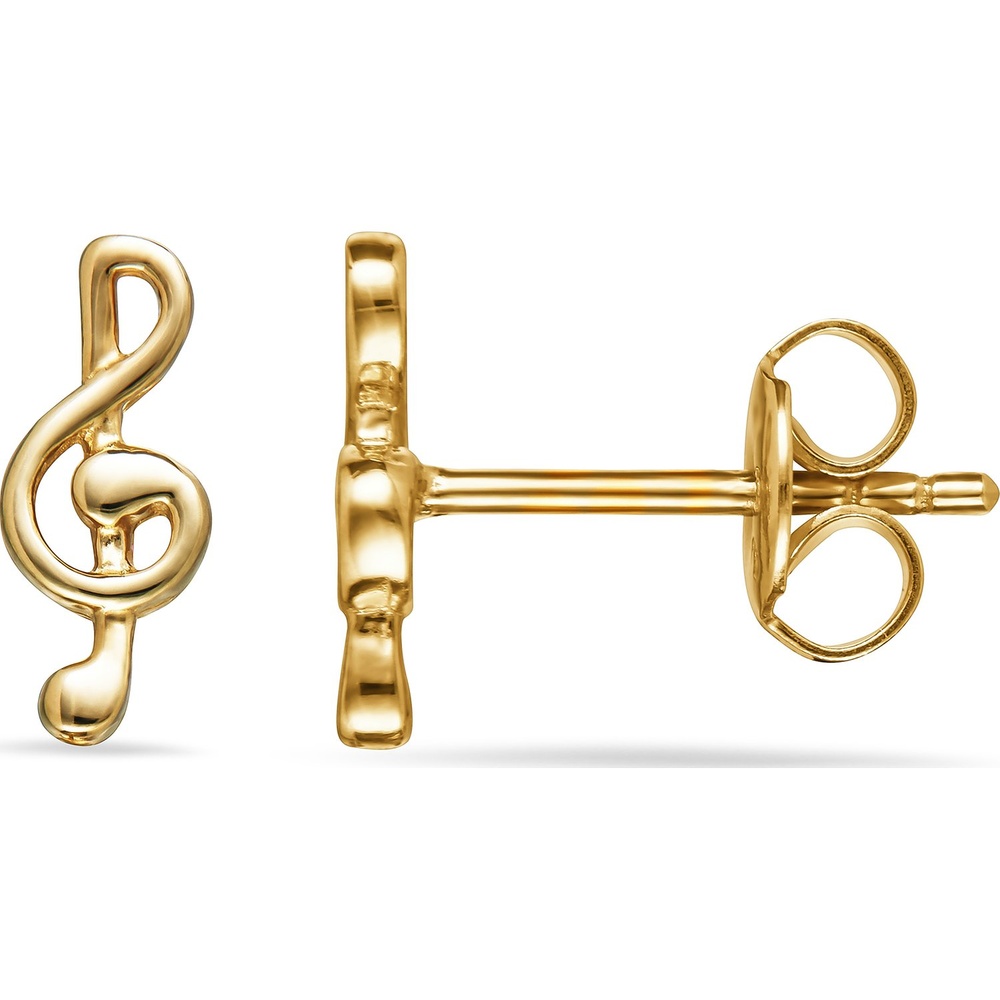 FAVS Boucles d'oreilles à fermoir à poussette 375 Or jaune Boucles d'oreilles