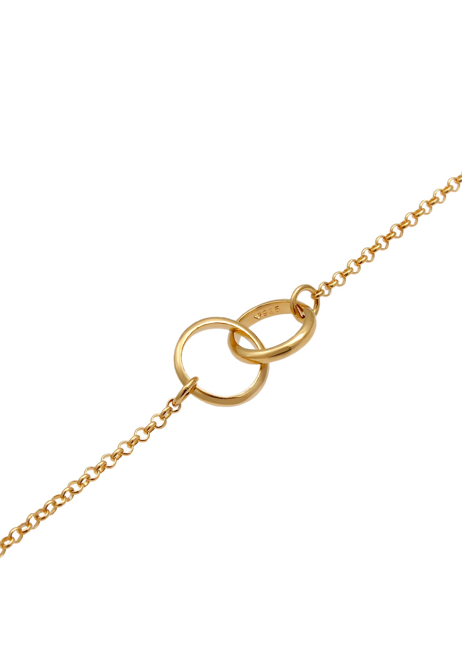 Collares Elli para mujer, eslabones de plata maciza 925/1000.