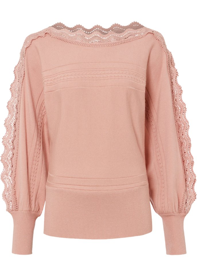 Pullover mit Spitze